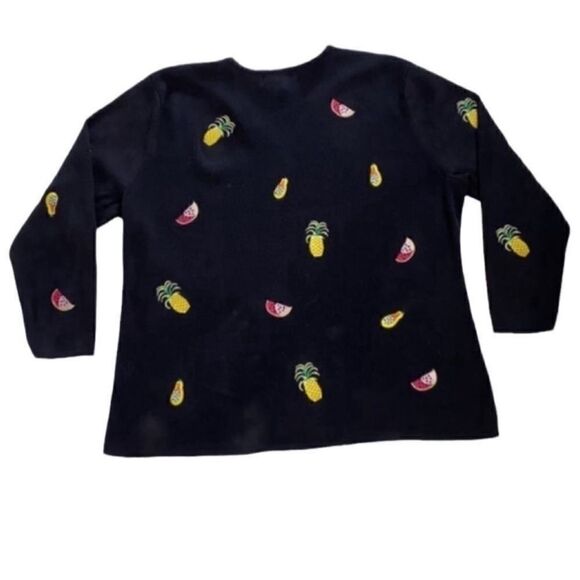 Lily Stanhope Cottage Tropical Cardigan (Size 1X) - Picture 1 of 5